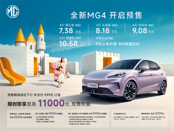 De All-New Mg4 hat it ienige yntegrearre thermyske managementsysteem yn syn klasse en in ultra-lange berik fan 530km. Foarferkeap begjint by 73.800 yuan.